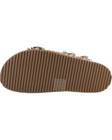Sandálias-De-Mujer-BEFREE-SANDALIAS-MUJER-MODELO-MIRROR-4032-COLOR-MARRON-PLATINO