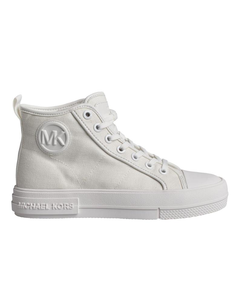Sportif pour Femme MICHAEL KORS SNEAKERS ALTAS EVY DE LONA 43R4EYFS4D PARA MUJER BLANCO