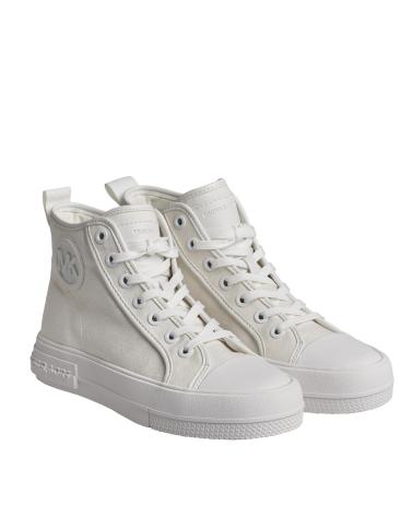 Sportif pour Femme MICHAEL KORS SNEAKERS ALTAS EVY DE LONA 43R4EYFS4D PARA MUJER BLANCO
