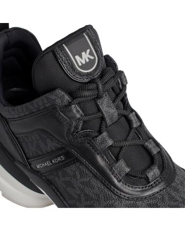 Sportif pour Femme MICHAEL KORS SNEAKERS OLYMPIA DE PIEL 43F3OLFS1B PARA MUJER NEGRO