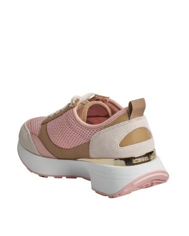 Sneaker für Damen MICHAEL KORS SNEAKERS FLYNN DE MALLA Y PIEL 43F3FYFS1D PARA MUJER ROSA