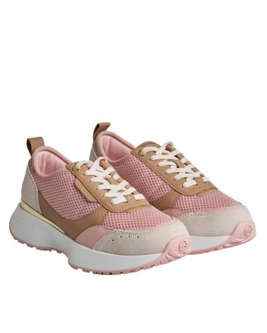 Sneaker für Damen MICHAEL KORS SNEAKERS FLYNN DE MALLA Y PIEL 43F3FYFS1D PARA MUJER ROSA