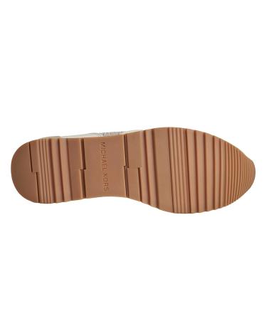 Sneaker für Damen MICHAEL KORS SNEAKERS ALLIE STRIDE DE PIEL Y MALLA DE CADENA BRILLANTE 43 BEIGE