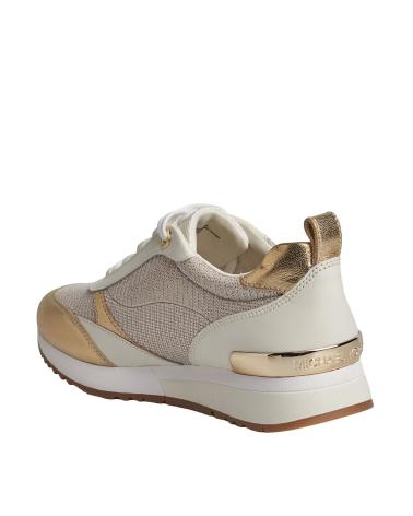 Sneaker für Damen MICHAEL KORS SNEAKERS ALLIE STRIDE DE PIEL Y MALLA DE CADENA BRILLANTE 43 BEIGE