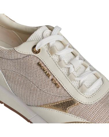 Sneaker für Damen MICHAEL KORS SNEAKERS ALLIE STRIDE DE PIEL Y MALLA DE CADENA BRILLANTE 43 BEIGE