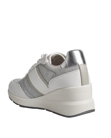 Sportif pour Femme MICHAEL KORS SNEAKERS MABEL DE PIEL Y MALLA DE CADENA BRILLANTE 43S4MBFSB BLANCO-PLATEADO
