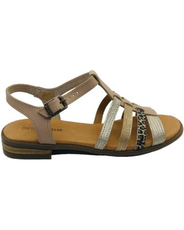 Sandalen für Damen D`CUTILLAS SANDALIA PLANA PIEL MUJER DOCTOR CUTILLAS 37054 PLATINO