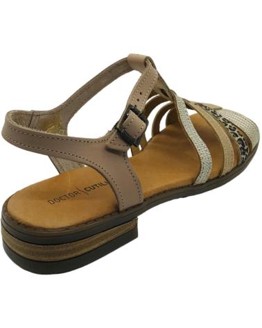 Sandali per Donna D`CUTILLAS SANDALIA PLANA PIEL MUJER DOCTOR CUTILLAS 37054 PLATINO