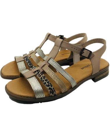 Sandali per Donna D`CUTILLAS SANDALIA PLANA PIEL MUJER DOCTOR CUTILLAS 37054 PLATINO