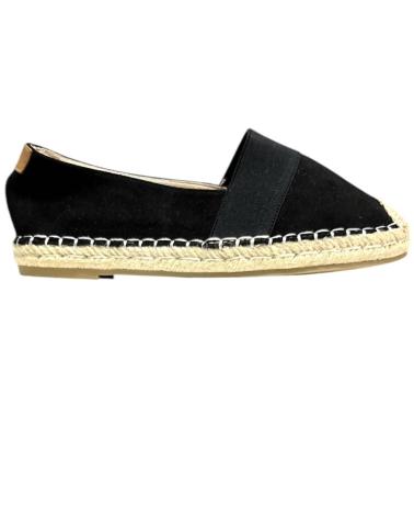 Zapatos de Mujer CALZADOMANIA ESPARTO PLANA ELASTICO NEGRO