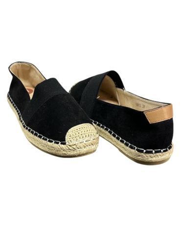 Zapatos de Mujer CALZADOMANIA ESPARTO PLANA ELASTICO NEGRO