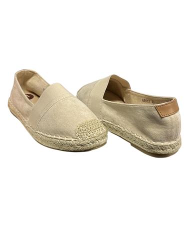 Zapatos de Mujer CALZADOMANIA ESPARTO PLANA ELASTICO CAMEL