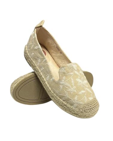 Zapatos de Mujer CALZADOMANIA ESPARTO BORDADA BEIG