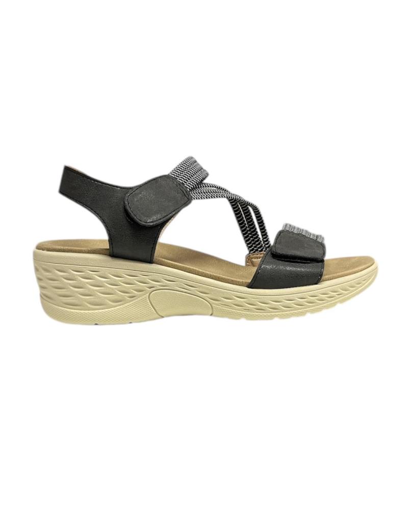 Sandálias de Mulher CALZADOMANIA SANDALIA ELASTICA CON VELCRO NEGRO