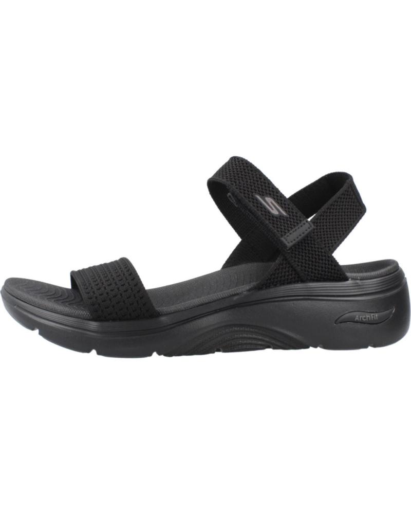 SANDALES SKECHERS GO WALK ARCH FIT 2.0 NOIR BBK POUR FEMME BBK
