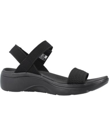 SANDALES SKECHERS GO WALK ARCH FIT 2.0 NOIR BBK POUR FEMME BBK