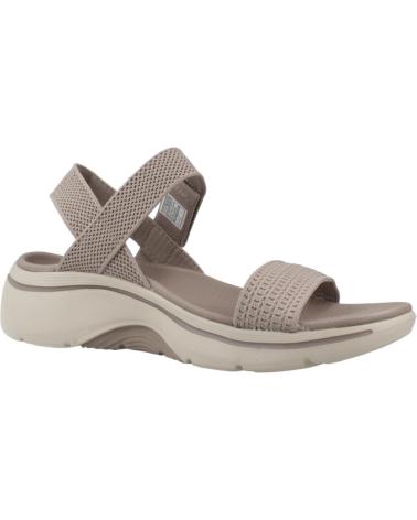 SKECHERS GO WALK ARCH FIT 2.0 SANDALS BEIGE TPE