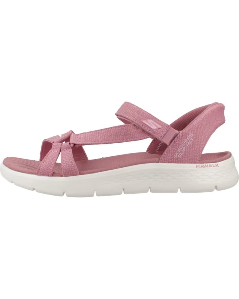 SKECHERS SANDALIAS 141481MVE EN ROSA PARA MUJER MAUVE TEXTILE