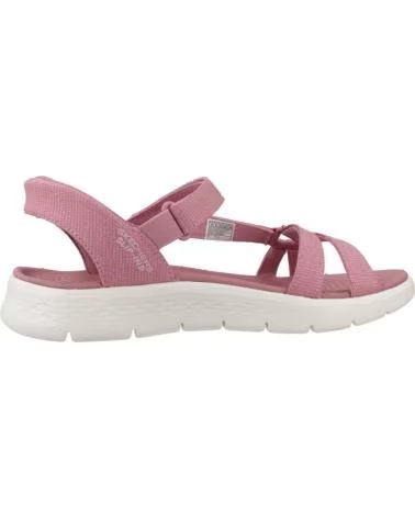 SKECHERS SANDALIAS 141481MVE EN ROSA PARA MUJER MAUVE TEXTILE