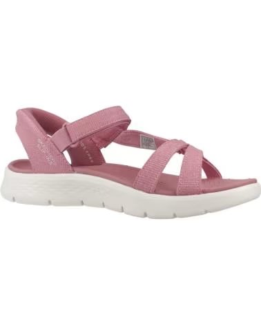SKECHERS SANDALIAS 141481MVE EN ROSA PARA MUJER MAUVE TEXTILE