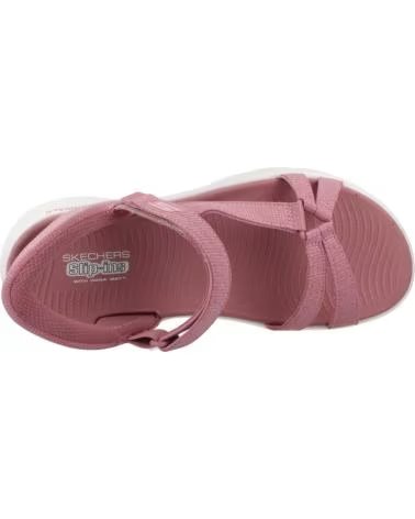 SKECHERS SANDALIAS 141481MVE EN ROSA PARA MUJER MAUVE TEXTILE