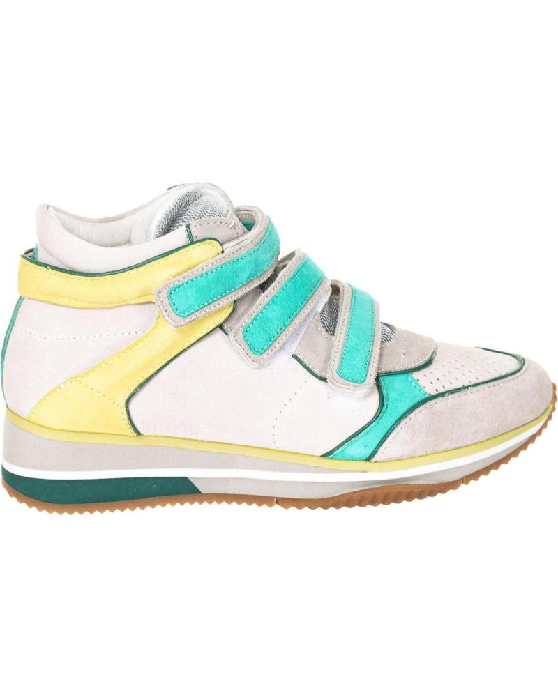 Scarpe sport per Donna GEOX SNEAKER ABOTINADO CUNA MUJER BLANCO-GRIS-LIMA