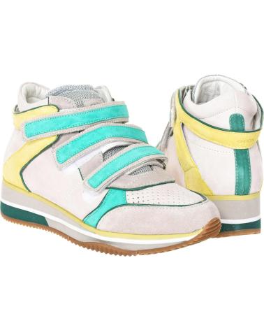 Scarpe sport per Donna GEOX SNEAKER ABOTINADO CUNA MUJER BLANCO-GRIS-LIMA
