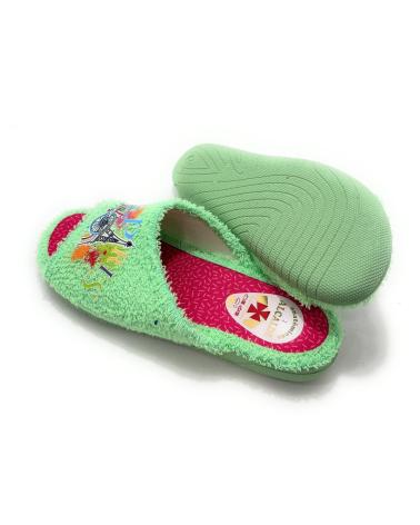 Calzado de casa de Mujer SELQUIR ZAPATILLAS CASA MUJER RIZO P-ABIERTA PAR VERDE