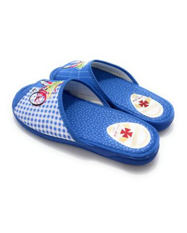 Calzado de casa de Mujer SELQUIR ZAPATILLAS CASA MUJER P-ABIERTA BICICLET AZUL