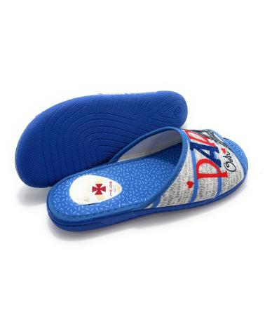 Pantofole per Donna SELQUIR ZAPATILLAS CASA MUJER P-ABIERTA PARIS AZUL
