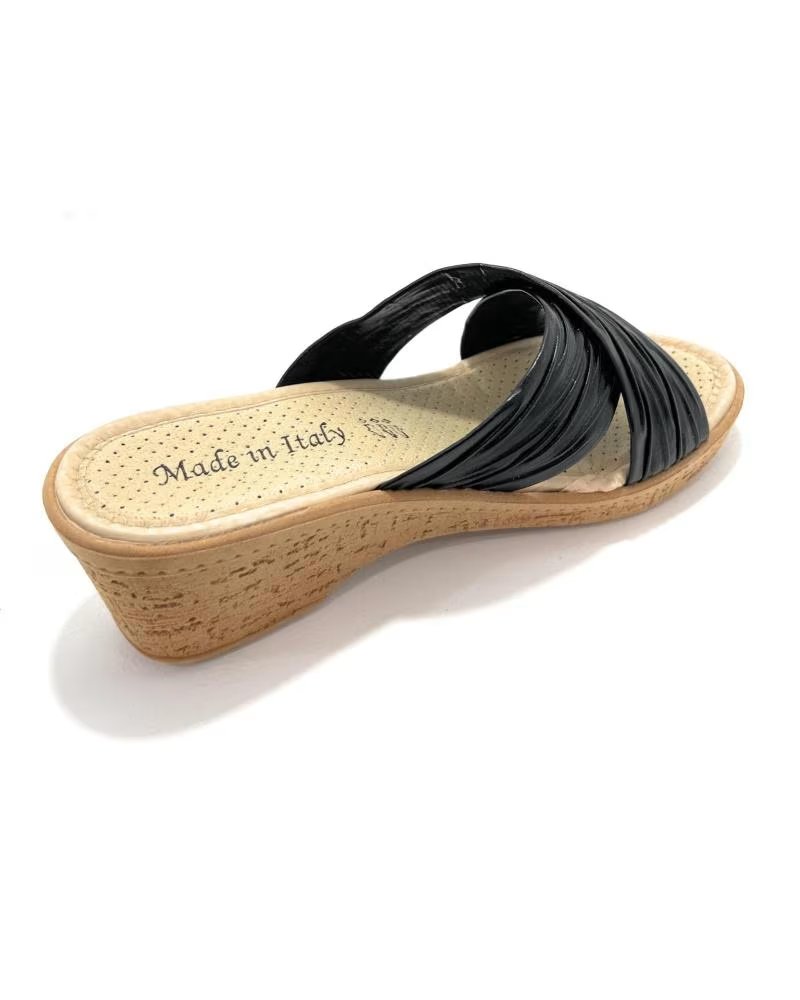 SELQUIR PINKY TIRAS CRUZADAS ANATOMICO CONFORT NEGRO