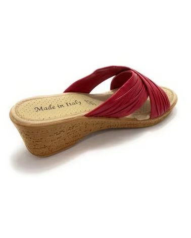 Pantoufles pour Femme SELQUIR SANDALES D´INTÉRIEUR PINKY À BRIDES CROISÉES ET SEMELLE ANATOMIQUE ROJO