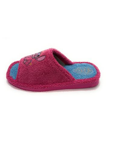 Pantofole per Donna SELQUIR ZAPATILLAS CASA MUJER RIZO PUNTA ABIERTA MORADO