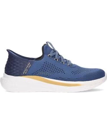 SKECHERS ZAPATOS ZAPATOS HOMBRE ZAPATILLAS BAJAS MODELO SLADE QUINTO AZUL
