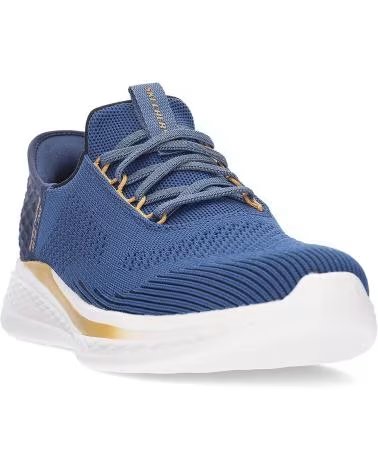 SKECHERS ZAPATOS ZAPATOS HOMBRE ZAPATILLAS BAJAS MODELO SLADE QUINTO AZUL