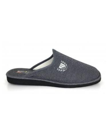 Pantufas-De-Hombre-BEREVERE-ZAPATILLA-CASA-GRIS