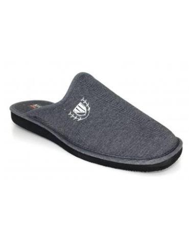 Pantufas-De-Hombre-BEREVERE-ZAPATILLA-CASA-GRIS