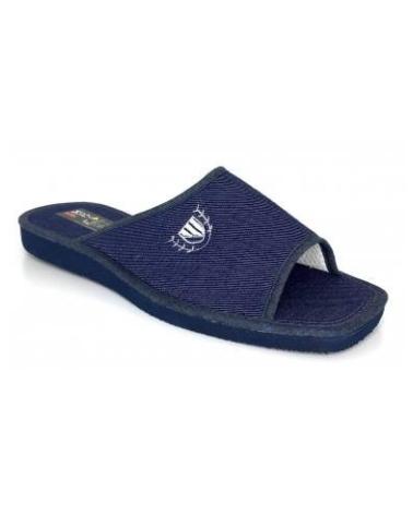 Pantufas de Homem BEREVERE ZAPATILLA RIZO AZUL