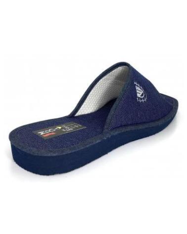 Pantufas de Homem BEREVERE ZAPATILLA RIZO AZUL