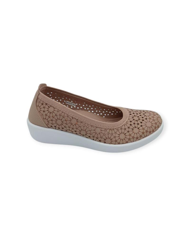 Zapatos de cuña de Mujer D`CUTILLAS ZAPATO CALADO BEIGE
