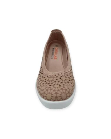 Zapatos de cuña de Mujer D`CUTILLAS ZAPATO CALADO BEIGE