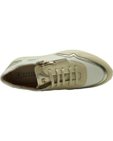 Sportif pour Femme PITILLOS DEPORTIVO CORDONES - CREMALLER 10413 CREMA - BLANCO