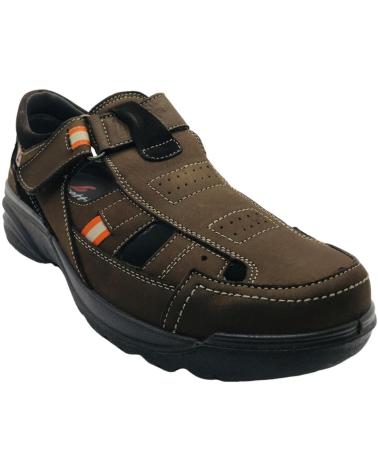 LUISETTI SANDALIA PIEL HOMBRE BRONX 16250ST MARRON