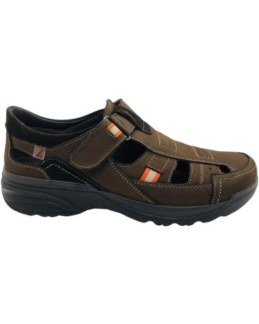 LUISETTI SANDALIA PIEL HOMBRE BRONX 16250ST MARRON