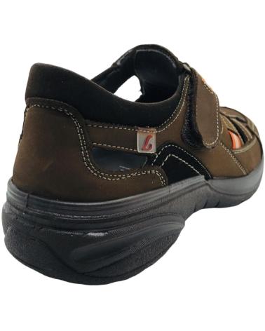 LUISETTI SANDALIA PIEL HOMBRE BRONX 16250ST MARRON