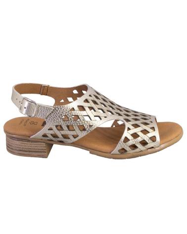 MARCA INEXISTENTE KAMINA 2088 SANDALIAS DE MUJER PIEL PLATINO