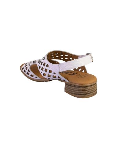 MARCA INEXISTENTE KAMINA 2088 SANDALIAS DE MUJER PIEL BLANCO