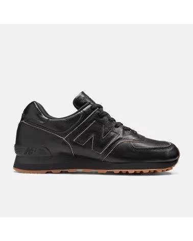Tênis-casuais-para-homens-NEW-BALANCE-MADE-IN-UK-576---BISCUIT-EDGE-LEATHER---41-1-2-BLACK