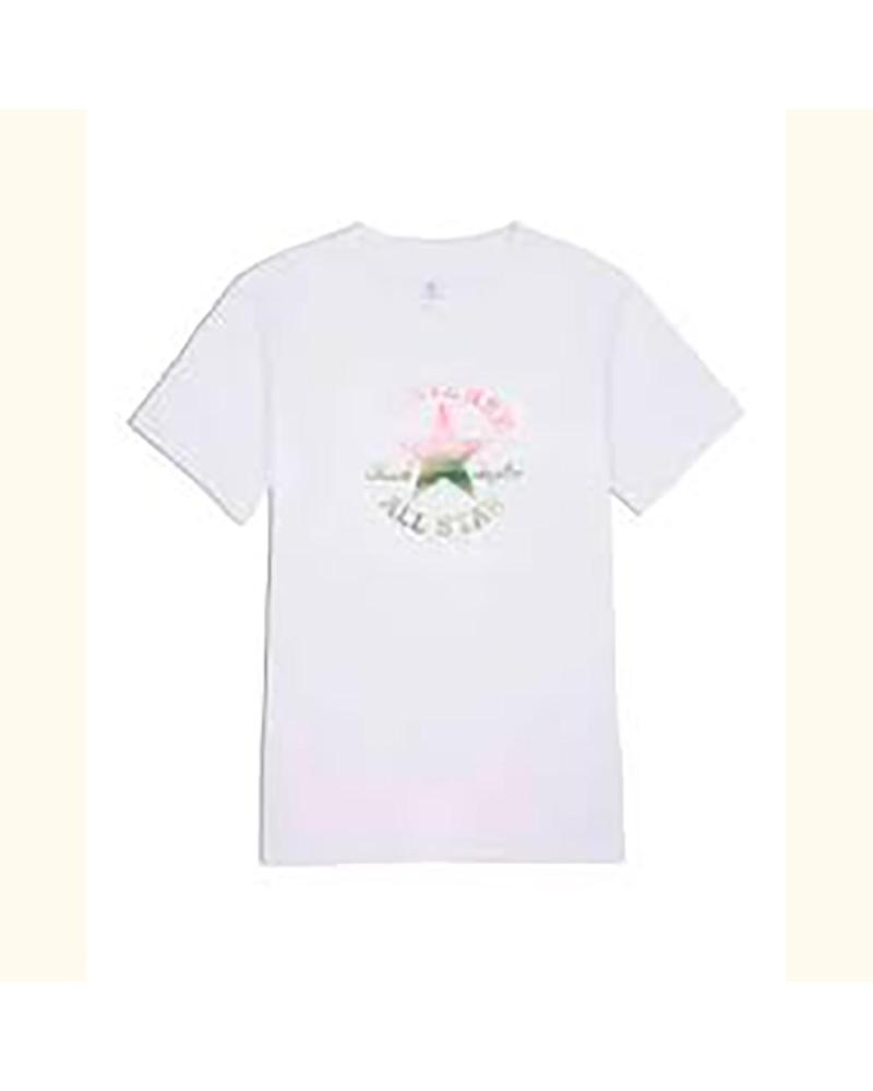 T-SHIRT CONVERSE CHUCK PATCH INFILL BIANCO BLANCO