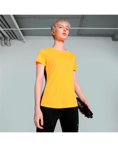 CAMISETA DE CORRIDA PUMA RUN FAVORITES VELOCI AMARELA NARANJA